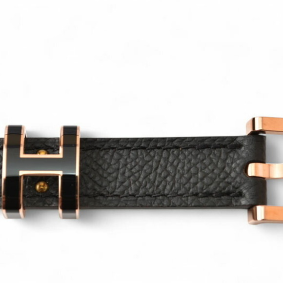 Hermes Belt for Women HERMES Pop H15 Size 85 Epsom Black Pink Gold Plated Unused main image 5
